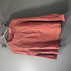 Burnt orange long sleeve shirt